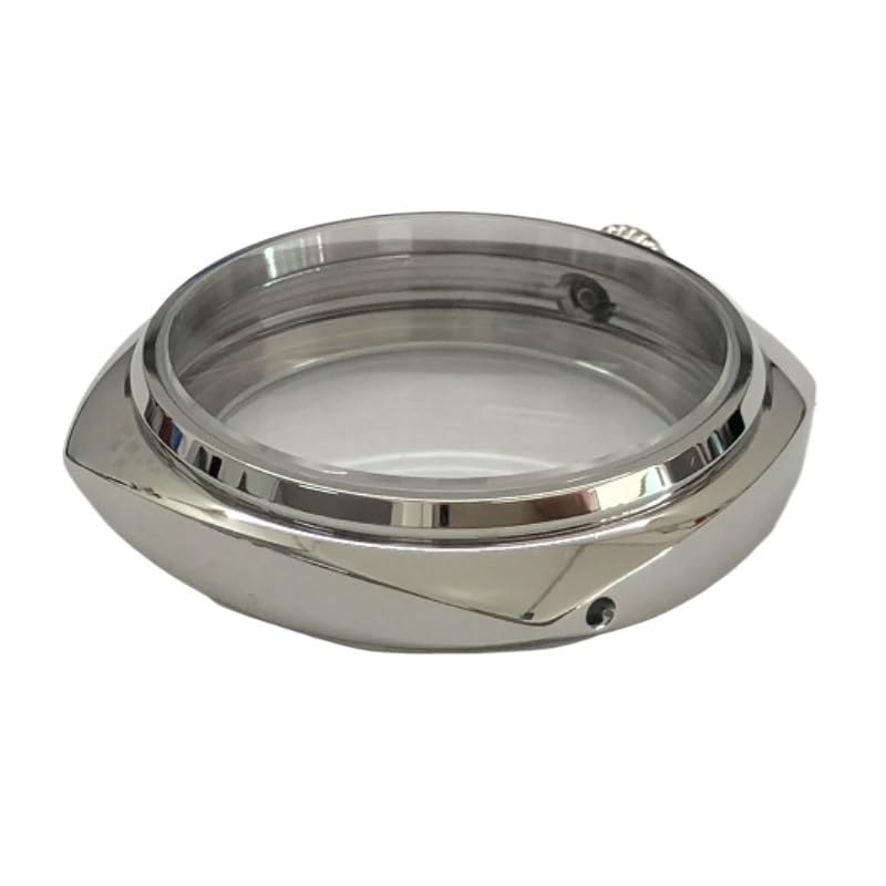 1 Stück 45 mm Saphir-/Mineral-Uhrengehäuse aus 316L-Stahl for ETA 6497 6498 ST3600 3621 Uhrwerk mit Handaufzug, Uhrengehäuse-Reparaturteile