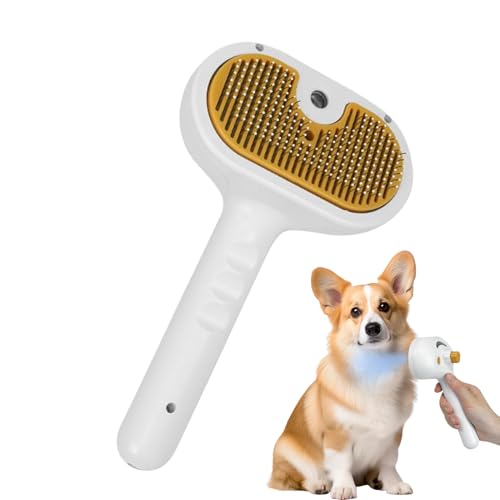 Peine autolimpiante para mascotas ideal para el aseo en viajes y el hogar