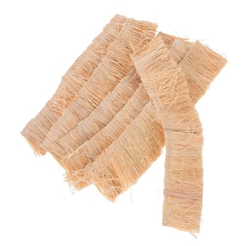 TOYANDONA 6 Stück Teiliges Dach aus Natürlichem Stroh für...