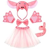 Amplios usos para: los lindos disfraces de niña son adecuados para diversas ocasiones, como carnaval, fiestas de disfraces de Halloween, actividades de juegos de rol, fiestas temáticas de cerditos, reuniones familiares, accesorios fotográficos, fiestas de disfraces, concursos, juegos imaginativos, fiestas de bromas, etc., hacer que su bebé atraiga fácilmente la atención de los demás