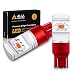 Alla Lighting 3800lm ETI 56-SMD Xtreme Super Bright T20 7440 7443 Red LED Bulbs High Power LED 7443 Bulbs 7441 7444 W21W LED Turn Signal Brake Stop Tail Light