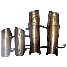 HistoricalMuseumStore Gladiator Movie Props Medium Bar Replica Props - Spartan 300 Leg and Arm Guard
