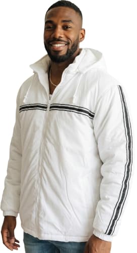 Image of ToBeInStyle Men's Zip Up Long Sleeve High Collar Polar Fleece Jacket