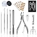 Ingrown Toenail Tool Kit (7PCS), Professional Toe Nail Clipper Set for Ingrown & Thick Nail, Stainless Steel Ingrown Toenail Kit, Surgery Grade Manicure Pedicure Tool By Dualeco