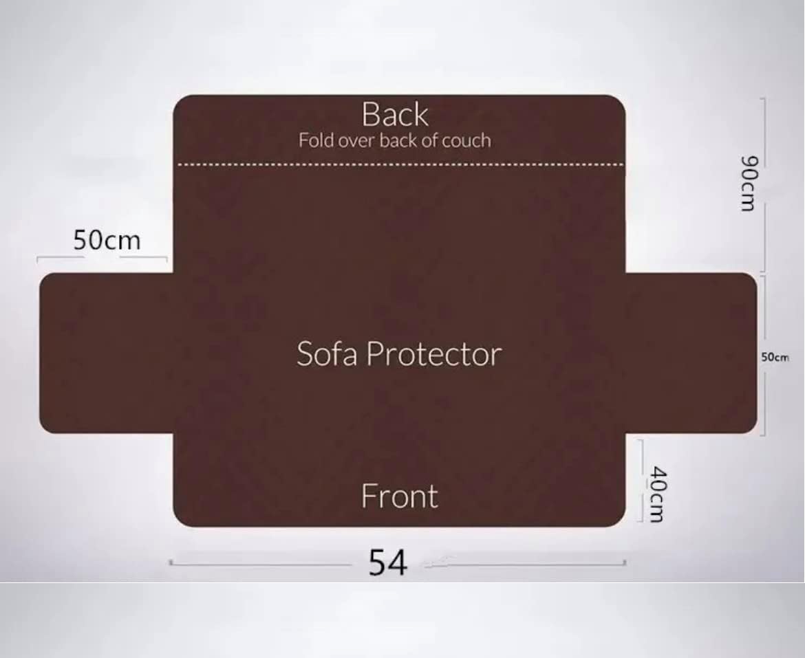 Sofa Cover Quilted Washable Removable Couch Anti-wearcover Cushion Armchair Furniture Protector for Pets or Kids (1, 2 Seater)