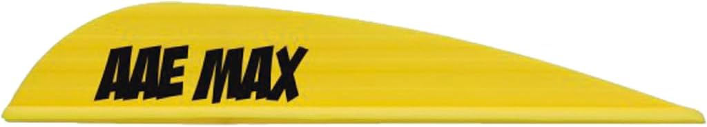 Arizona Archery Enterprises AAE Max Stealth Vanes for Fletching Arrows - 50 Count(Yellow)