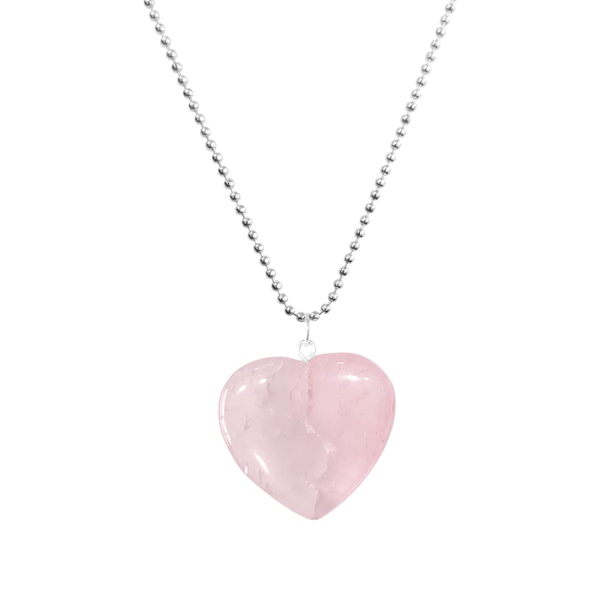 Reiki Healing Crystal Heart Pendant Necklace for Women and Girls Jewellery | Heart Stone Pendant for Couple Fashion| Gifts for Women, Girls Birthday-image-17