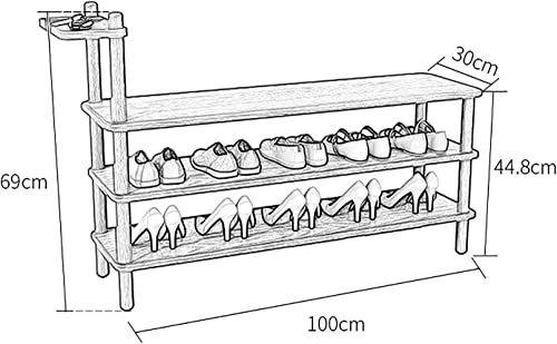 Banc à chaussures avec étagère style moderne finitions soignées