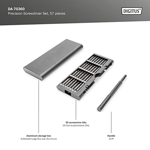 Digitus Set Cacciaviti Per Meccanica Di Precisione, 57 Pezzi - 3