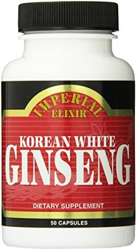 Imperial Elixir Korean White Ginseng, 500 Mg, 50 Count