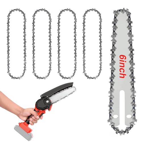 4pz x catena motosega, catena per mini motosega 6 pollici, catenas universale per lavorazione del legno, rifinitura, giardino, Saw Chain, catene per tagliare, catenas di ricambio
