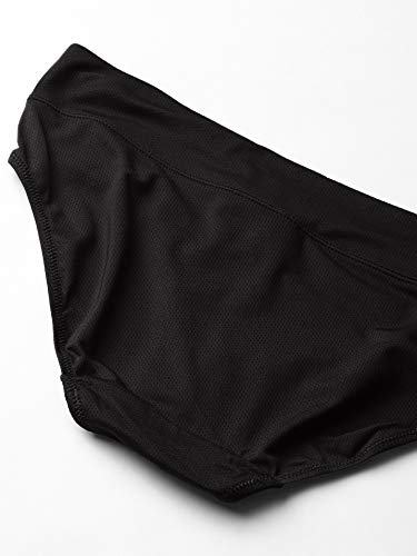 Warner's Womens Blissful Benefits Dig-Free Comfort Waist Moisture-Wicking Microfiber Brief Ru4963W Hipster Panties, Black/White/Platinum, X-Large Us #TOP1