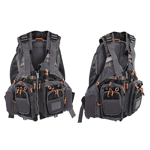 Mochila con chaleco de pesca duradera que alivia el dolor de espalda al caminar 3