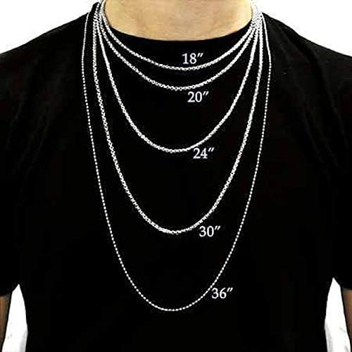 Miniatura 8 de Collar de cristales curativos para hombre de 19", 24" y 30" de largo con cuentas de gemas de 1564" (6mm) 516" (8mm) 2564" (10 mm) 1532" (12 mm)