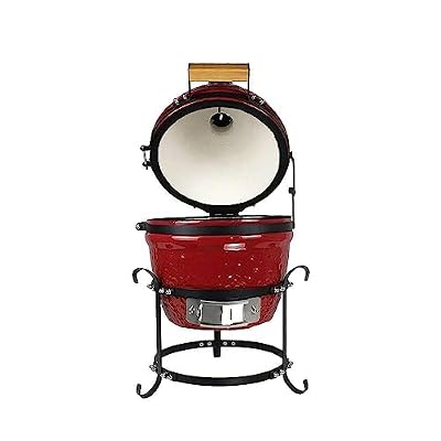 viigoo 13 inch tabletop Egg BBQ mini kamado grill-black (13 inch)