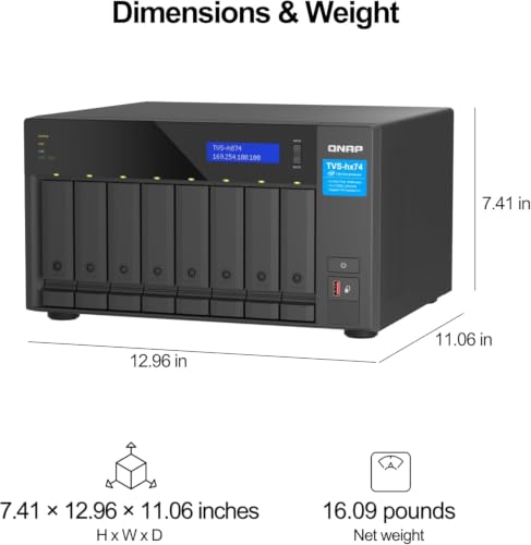 8 bay NAS storage system 4K product image