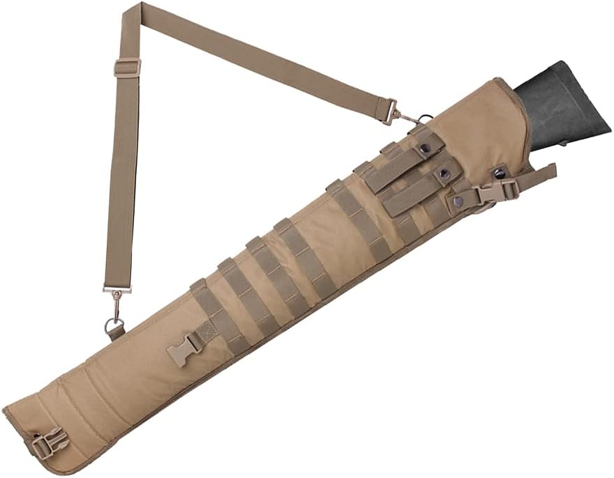 Waxaya Tactical Shotgun Rifle Scabbard Bag Adjustable Shoulder Strap Outdoor Hunting Molle Holster