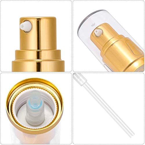 Foundation-Pumpe – 2 Stück Ersatzspender Für Foundation-Flaschen, Transparent, Gold