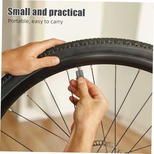 Zerodeko 2pcs Tapas de Válvula para Bicicleta de Titanio para Válvulas de Bicicletas de Montaña y Carretera miniatura 4