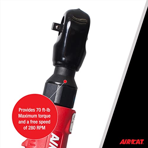 Aircat Pneumatic Tools 802-5: Composite Twin Pawl Ratchet Wrench 70 Ft-Lbs - 1/2-Inch #TOP3