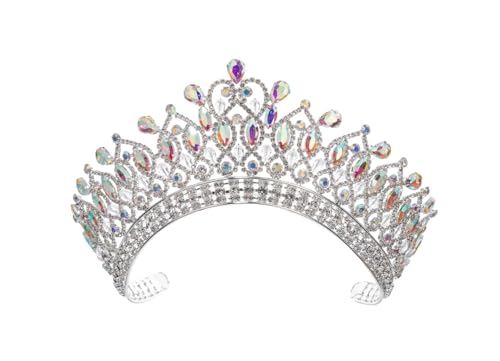 Women's Luxury Large Tiara Crown for Bride Headdress Wedding Hair
