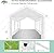 COBIZI 10x20ft Party Tent Heavy Duty Wedding Canopy for Events, 4 Removable Sidewalls, Built-in Sandbag, UV50+, Waterproof, White