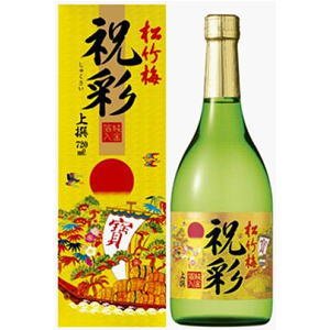 Amazon.co.jp: 松竹梅 上撰 祝彩 純金箔入 720ml : 食品・飲料・お酒