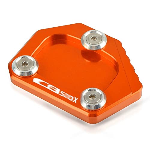 ASDFHUIOX Accessoires de Moto CNC Kickstand Stand Side Agrandir Plaque d'extension Pad/Fit pour HON.DA CB500X CB 500X CB500 X 2013-2014 (Color : Orange) Cover