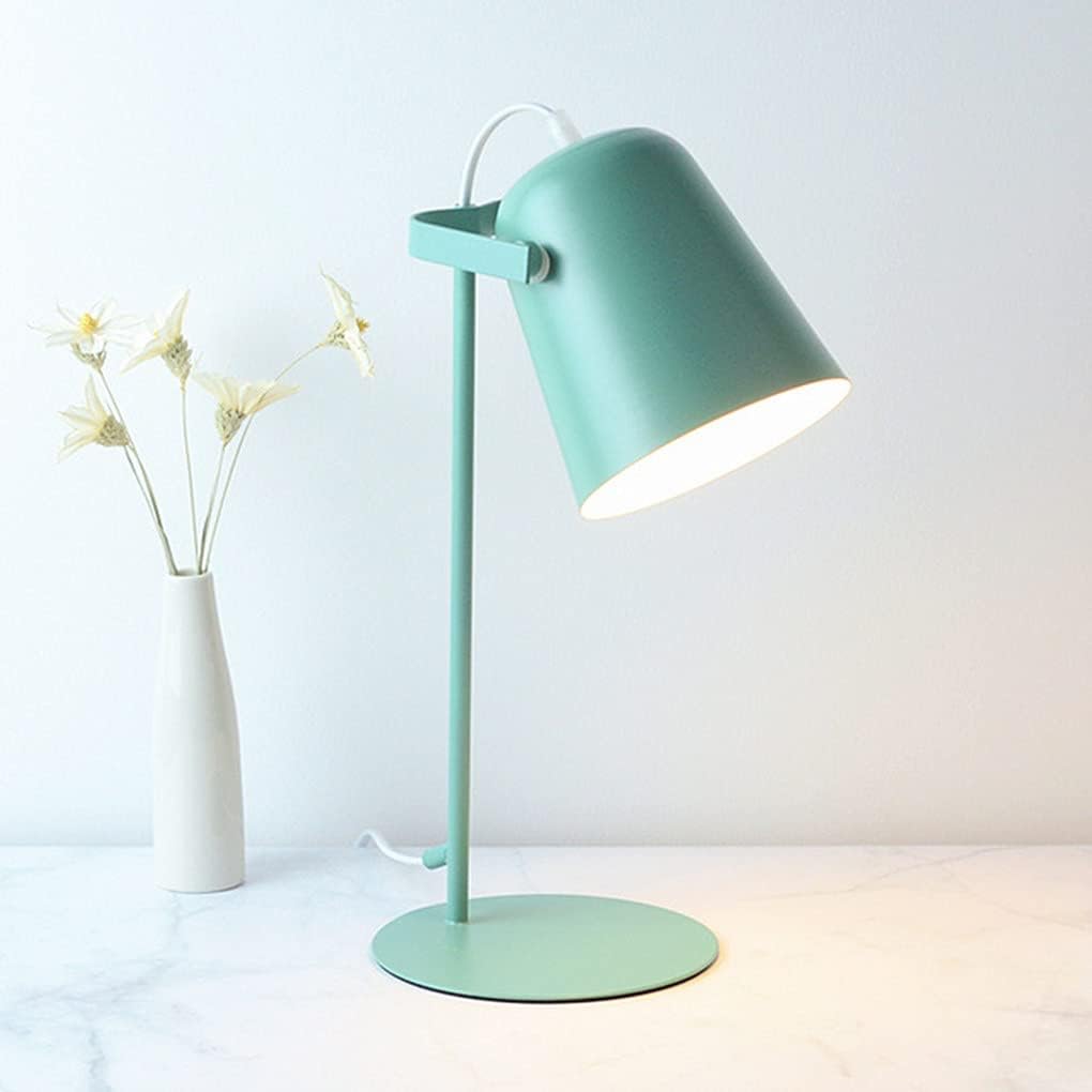 Modern Pink Deskp for Kids Adjustable Eye Protection Readilight Nordic Metal Tablep for Bedroom & Office E27 Bulb Stylish Bedside Lighting/Yellow Gi