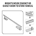 Generic Stainless Steel Towel Hanger 40cm Brushed Finish Wall Mounted Bathroom Towel Rack Bar Single Layer Tool-Free Installation for Kitchen and Bathroom