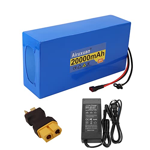 Image of 48V Battery 20Ah Electric Bike Battery with 2A Charger, T-Plug, XT60 Connector and BMS for 250-1000W Electric Bicycles Motor /Ebike Kit
