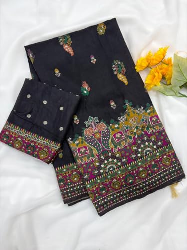 Veglari kanjivaram silk saree in soft silk – image 3