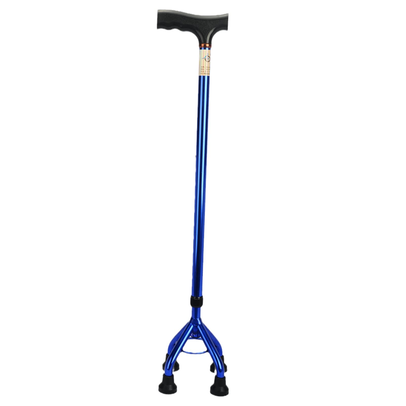 Muletas cuádruples para Hombres y Mujeres, bastón de Aluminio para Caminar con Mango ergonómico, bastón telescópico con Base de 4 Patas