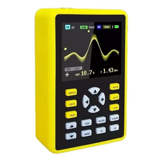 YEAPOOK ADS5012h Handheld Digital Portable Oscilloscope Mini Storage Oscilloscope Kit with 100MHz Bandwidth 500MS/s Sampling Rate 2.4'' TFT LCD Display