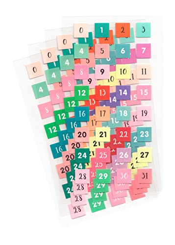 Sticker, Bullet Diary, Zahlen 0 - 31