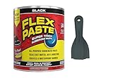 Flex Seal Flex Paste 3lb (Black) Tub with Allway Tools Putty Knives 3-Pack (1.5/2/3-Inch) (2 Items)