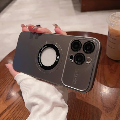 Coque iPhone 14 Pro Max marron mat pour charger sans fil votre mobile au quotidien