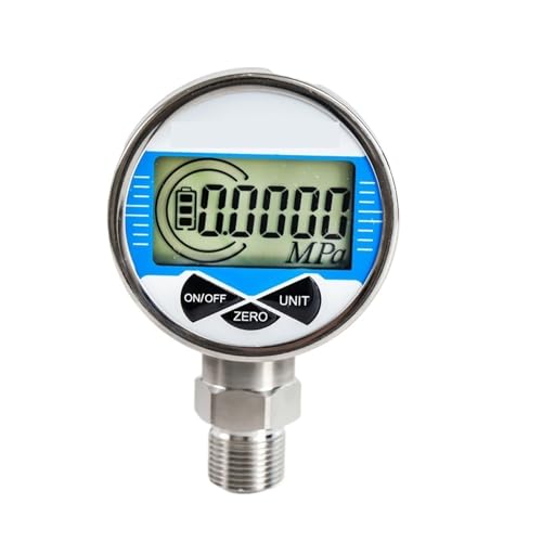 Manomètre numérique en acier inoxydable -100Kpa à 0 pour mesure de pression eau et air