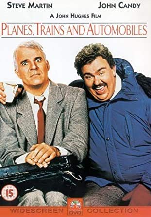 Planes, Trains & Automobiles DVD para noches de cine en familia y humor ochentero