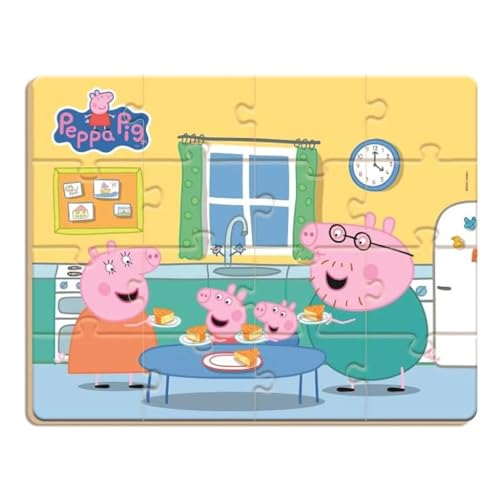 Quebra Cabeça Gigante 16 Peças Peppa Pig Nig Brinquedos