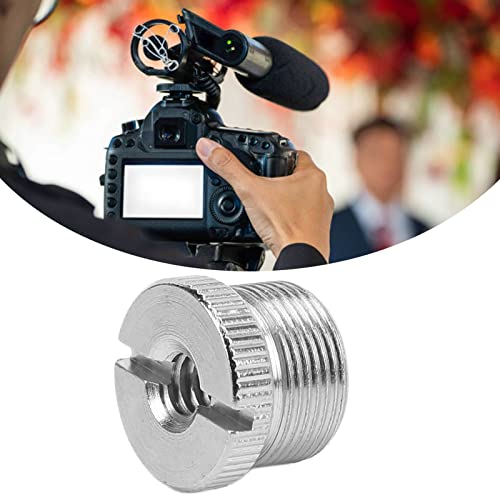 Adaptador de parafuso de mic, 5/8 de polegada macho para 1/4 de polegada fêmea adaptador de rosca de