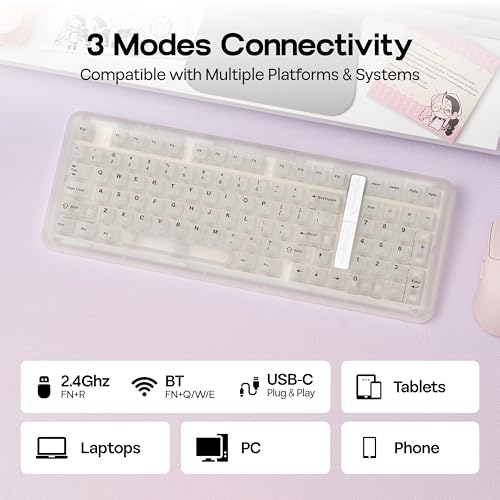 Image of KiiBoom Phantom98 Lite 96% Wireless Mechanical Gaming Keyboard, VIA Custom