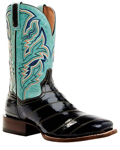 Dan Post Men's Eel Exotic Western Boot Broad Square Toe - Dps696