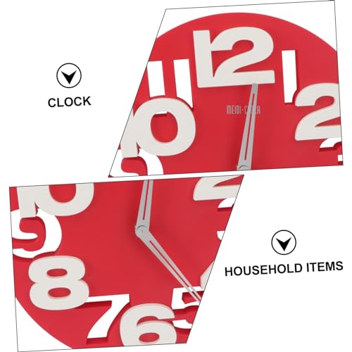 Horloge murale ronde numérique avec affichage LED pour maison - 4