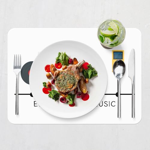 Sets de table souple liege antiderapant anti-tache grand format napperons musique