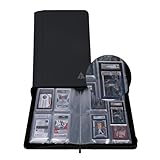 Rayvol SGC-Sized Slab Binder, 4 Pockets Top Loading Card Binder fit 40 SGC Slabs, Graded Card Holder Storage Album