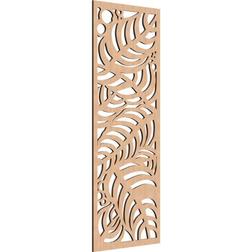 Image of 21 3 /8 inchW x 54 3 /8 inchH x 3 /8 inchT Mills Decorative Fretwork Wood Wall Panels, Hickory