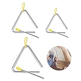 [Fácil de usar] El anillo en la parte superior no solo puede sostener el instrumento de percusión cómodamente, sino también colgarlo. El mango de goma antideslizante protege sus manos y lo hace fácil de sostener.