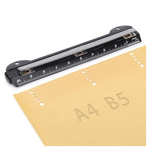 WorkLion 3 Ring Hole Punch for Binder, Portable Puncher, Office Assistant, Black