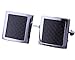 KUPOO carbon fiber steel metal curve Men's wedding shirt copper cufflinks
